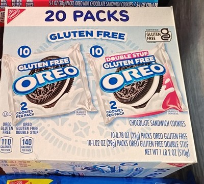 Gluten Free Original & Double Stuff Chocolate  Cookies Variety Pack 1 CASE