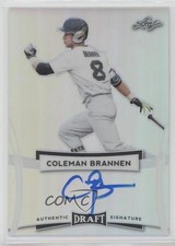 2017 Leaf Metal Draft Cole Brannen Coleman Brannen #BA-CB2 Auto 0e3