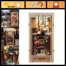 DIY 3D Wooden Book Nook Kit - Kyoto Gion Bookshelf Insert, Unique Library Decor,