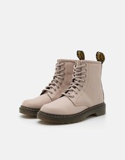 Dr Martens Size 10 Girls Cream Lace Up Ankle Boots