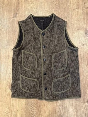 Kapital Brown's Beach Vest Size 2 from Japan Herringbone Tweed