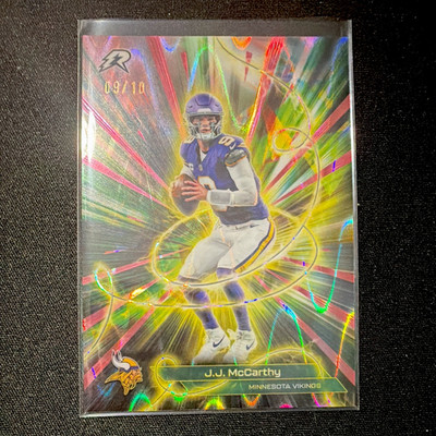 2025 Topps Resurgence J.J. McCarthy Vikings Conductors /10 #09/10 Jersey Match!