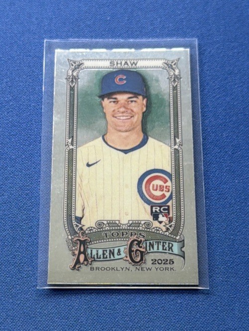 2025 Topps Allen and Ginter Chrome Mini #143 Matt Shaw RC Chicago Cubs