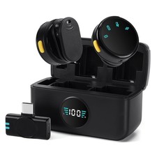 Mini Microphone for iPhone 15 16 17/Android/Tablets with USB C Plug,Wireless ...