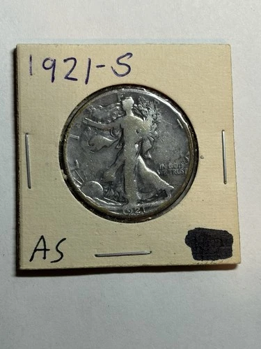 1921-S Walking Liberty Half Dollar 50c VG Detail Key Date