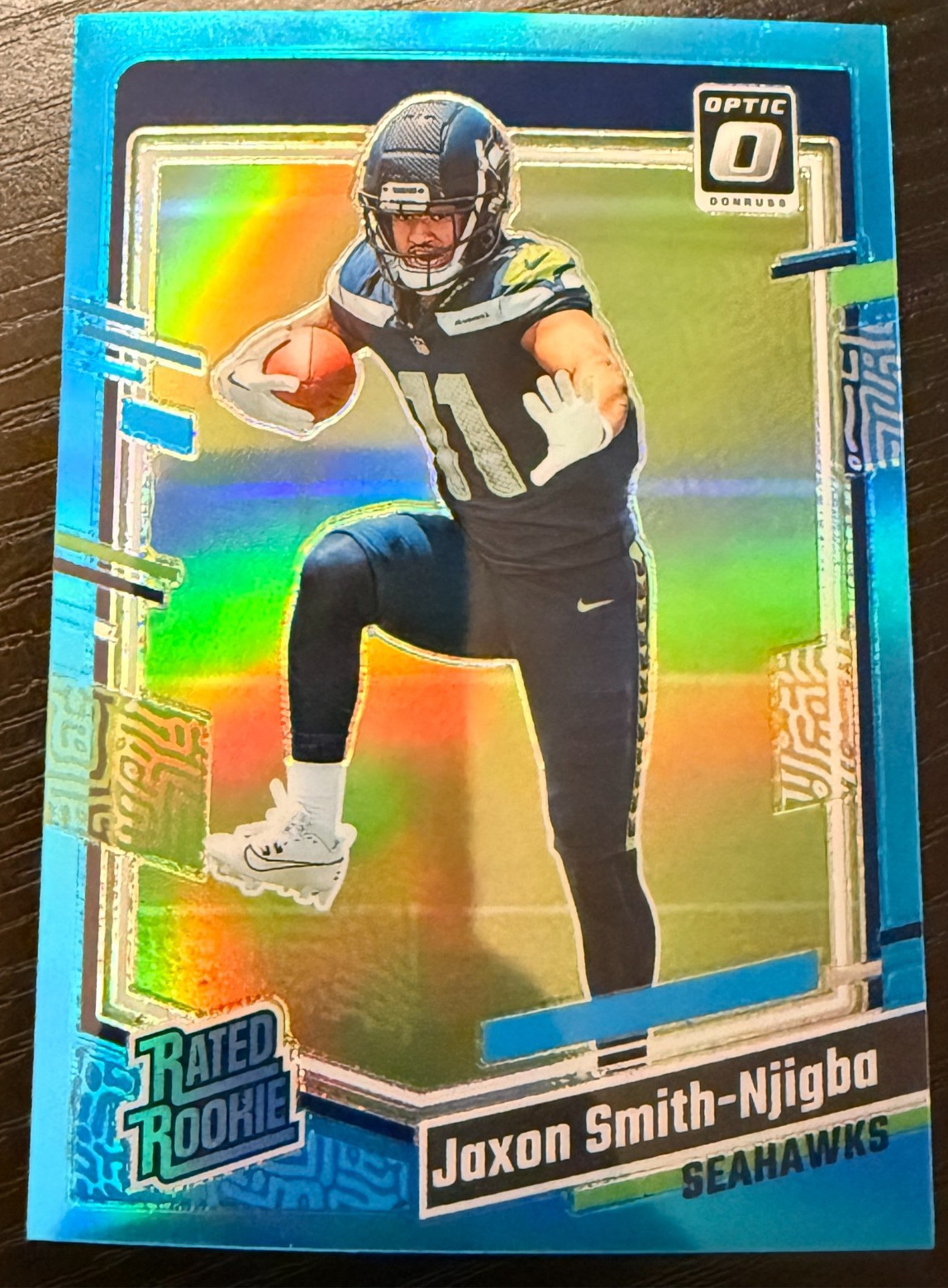 2023 Donruss Optic #293 Jaxon Smith-Njigba Aqua #/299