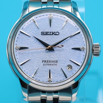 Seiko Presage SRPL61J1 Frozen Skydiving Cocktail Time 34mm Automatic Diamond