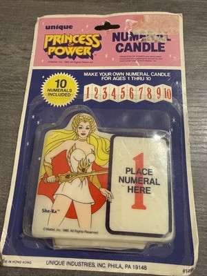 Vintage 1985 She-Ra Princess of Power Unique Birthday Party Favor Candle