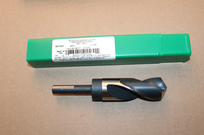PRECISION TWIST DRILL 091580 1-1/4 HSS REDUCED SHANK 3 FLAT - 6 3/8''- USA - NEW