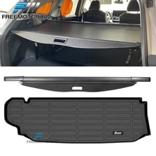 Fits 20-25 Highlander 3D TPE Trunk Mat Liner + Carbon Fiber Texture Cargo Cover