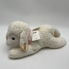 STEIFF Lying Lamb 20 x 11" x 8 Stuffed Animal w/ Button Partial Tag