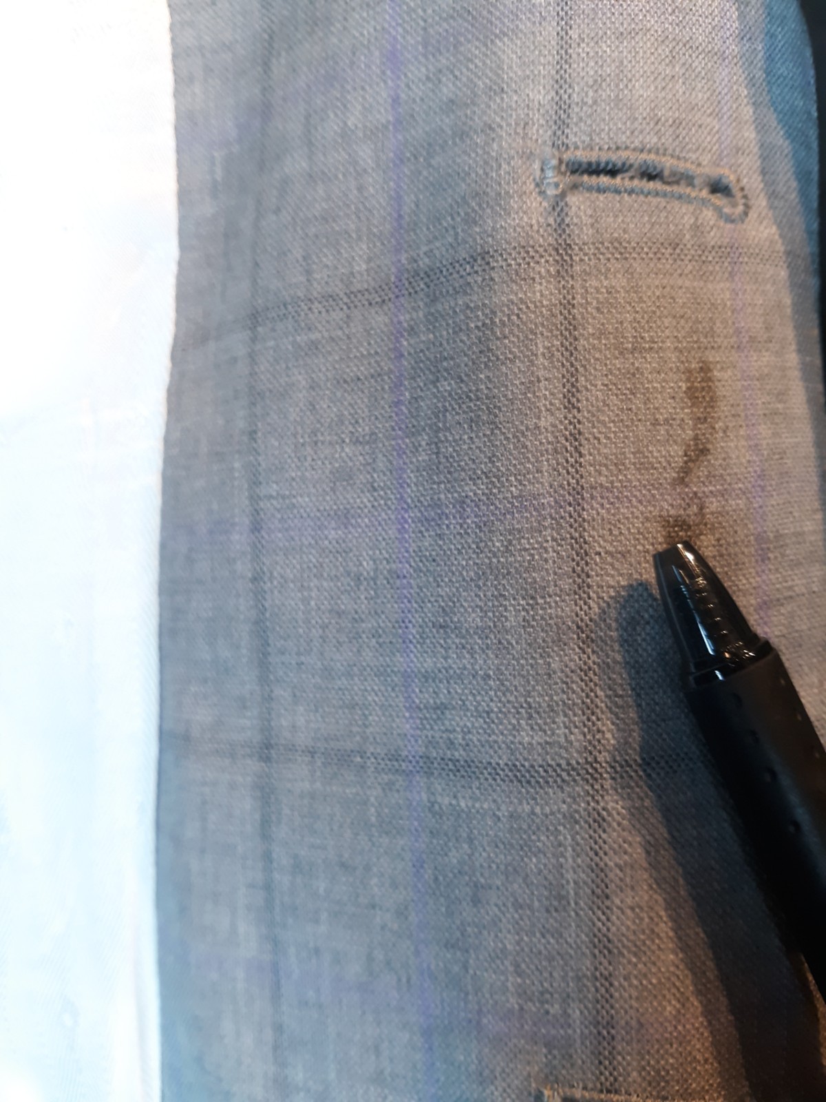 Bespoke Custom Tailored Light Gray Windowpane  Wo… - image 19