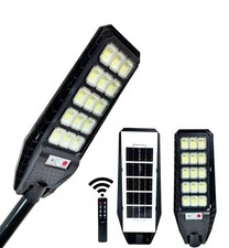 Faro lampione stradale pannello solare con sensore telecomando 180 led 300W 525