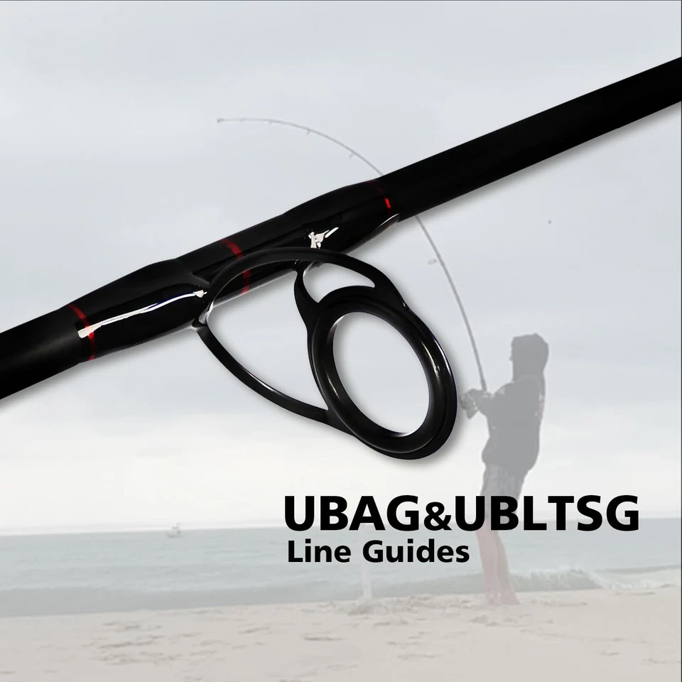 Caña de pescar de viaje de grafito de 4 piezas - caña giratoria de surf de 15' Foto 3 de 4