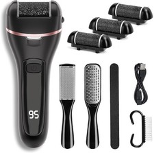 Electric Callus Remover with Roller Heads and Rechargeable Power