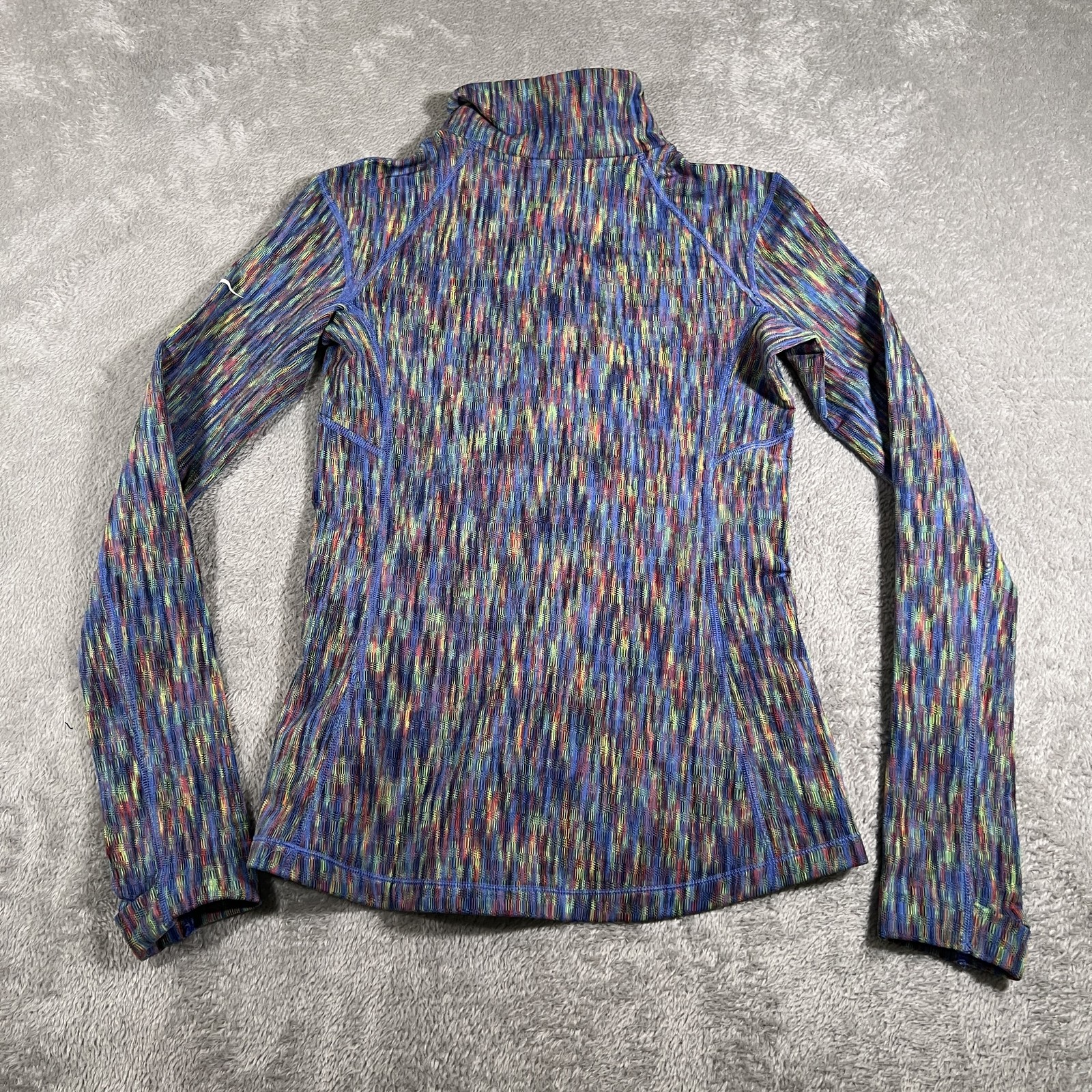 SACAI X NIKE Nike Pro Hyperwarm Giacca Donna Piccola Grigio Manica Lunga Pullover Quarto Zip