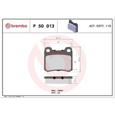 Satz Bremsbeläge Bremsklötze hinten für Mercedes E-Klasse C124 W124 id57546