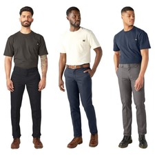 Dickies Men's Pants Multi-Use Pocket Flex Tapered Leg Slim Fit Work Slacks A875A