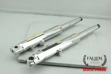 2005 Harley Electra Glide CVO 41mm Front Fork Suspension Leg Set CHROME #4058