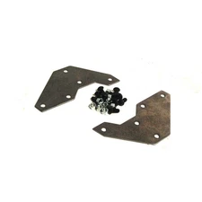 1948-52 Ford F-Series Truck; Front Bumper To Arm Bracket Set; Plain Steel