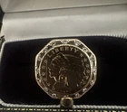 Vintage $5 Indian Head Gold 15.71 grams Ring w/ Diamond Halo – Rare Luxury Ring