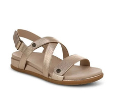 NO IMPORT FEE Women's Vionic Cypress Strappy Sandal Bronze Leather MEDIUM - NEW
