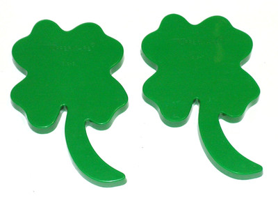 Lot of 2  Vintage Tupperware 4 Leaf Clover Cookie Cutter St. Patrick's Shamrock