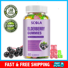 NEW Nature Made Elderberry Gummies With Vitamin C  Zinc Supplement 100 mg