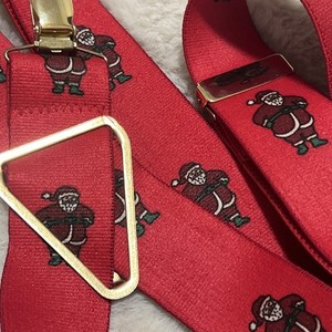 Vintage Santa Claus Christmas Suspenders CAS W Germany - Holidays - Costume