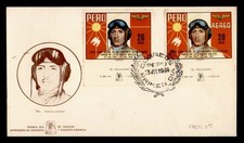 DR WHO 1969 PERU FDC AVIATION CAPT GONZALES AIRMAIL EL AGUILACHO M82385