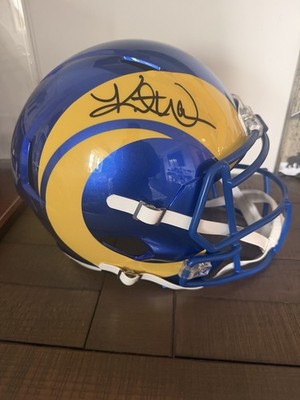 Kurt Warner - Los Angeles Rams autographed football helmet Beckett Authenticated