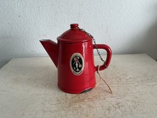 Alter Kleine!! Emaille Kanne  Shabby Rot Emaile Landhaus Vintage Country Deko