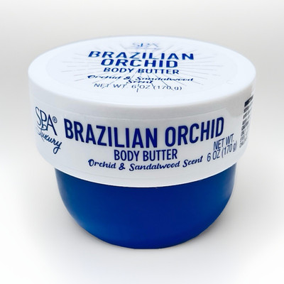 1 Spa Luxury Brazilian Orchid Body Butter Moisturizer, Orchid Sandalwood, 6 oz