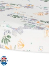 Under The Nile Organic Cotton Bassinet Sheet, Modern Daisy. Size 28" x 18"