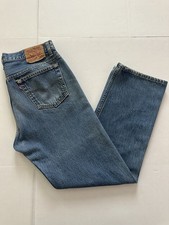 Vtg 90  s Levi  s 501 Button Fly Men  s Jeans Sz 34.5  x29 Orig. Sz 36x30 Made USA