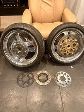 Performance Machine PM Chicane Aluminum Wheels Rotors Sprockets Cush Drive Tires