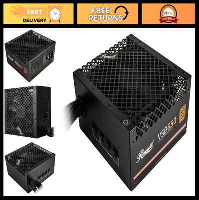 650W 80+ Bronze Semi-Modular Power Supply, ATX 3.0/3.1, PCIe 5.1, Silent Fan