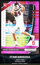 Colby Parkinson 2020 Panini Prizm Draft Pink Pulsar RC Stanford Cardinal #135