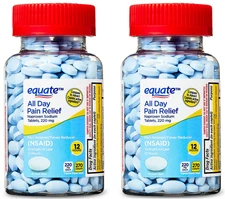 Equate All Day Pain Relief Naproxen Sodium Caplets, 220 mg, 270 Count (2 Pack)