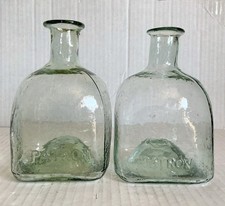 Vintage Patron Tequila Bottles Hand Blown Ear...