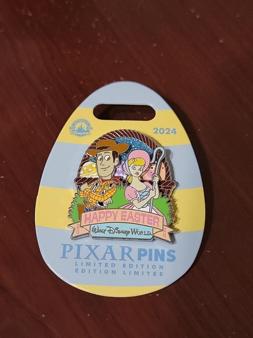 Disney Pin 162917 WDW Woody and Bo Peep Happy Easter 2024 LE 3000