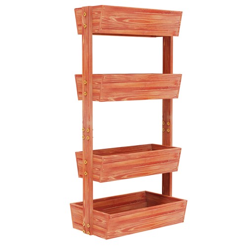 Vertical Garden Planter 4 Tier Planter Box for Outdoor Flowers Vegetable Herbs - Picture 8 of 16