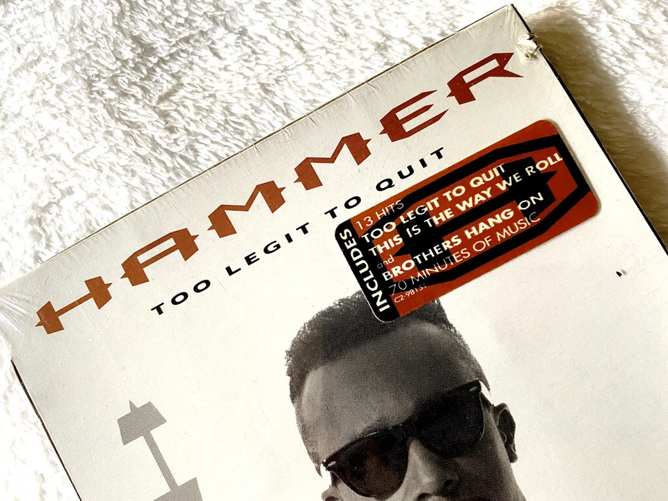 MC HAMMER SEALED LONGBOX CD TOO LEGIT TO QUIT RAP U CANT TOUCH THIS PROMO HYPE Foto 2 de 4