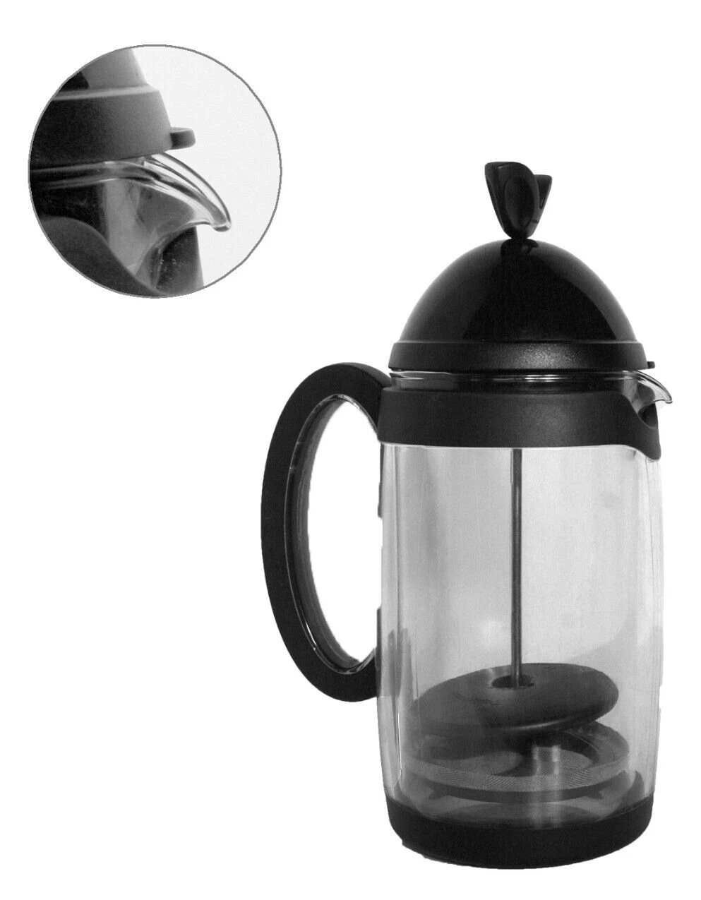 TUPPERWARE 'MOMENTS' CAFETIERE 1L 8 CUP COFFEE French Press BNWOB Black 1990's