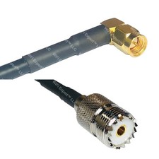 RFC240UF SMA MALE ANGLE to SO239 UHF Female Coax RF Cable USA-Ship Lot