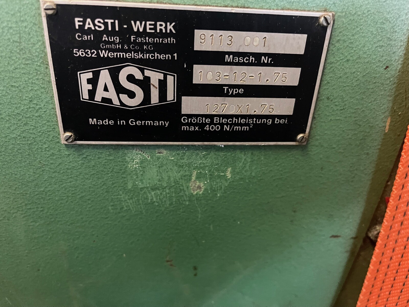 FASTI Drei-Walzen Rundbiegemaschine 1270 x 1.75 mm  (103-12-1.75) – Bild 4