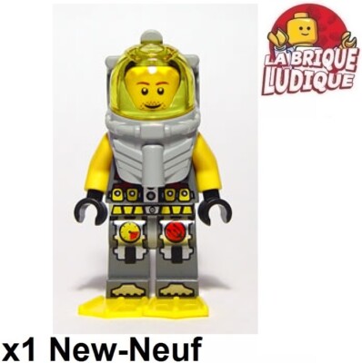 Lego Minifigure Atlantis Diver 4 Diver Lance Spears + Fin ATL018 New