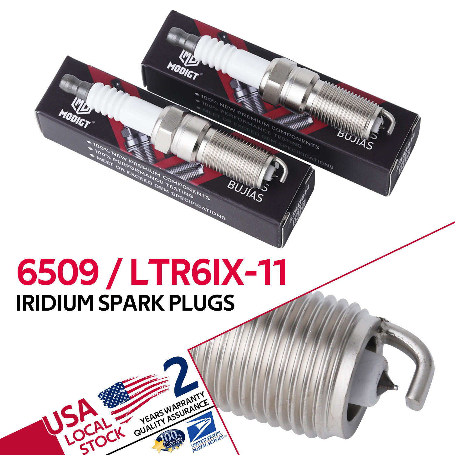 8PCS OEM Iridium IX Spark Plugs FOR NGK #6509 LTR6IX-11 For 11-15 Ford 5.0L USA