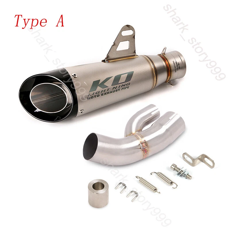 Sistema de escape deslizable tubo de enlace medio puntas silenciador 51 mm para BMW S1000XR 2015-2019 Foto 4 de 4