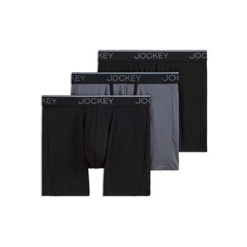 JOCKEY - SIZE: M - 3-PACK Zero Chafe Pouch Boxer Brief With 6" Inseam - NEW! - Picture 2 of 8